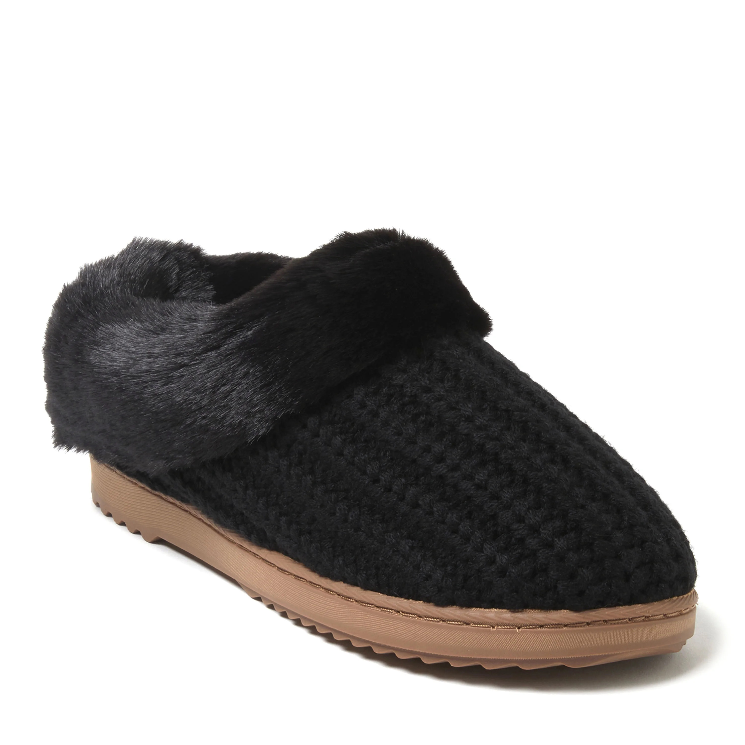 Dearfoams Women's Hannah Festive Knit Clog House Shoe Slipper | Walmart (US)