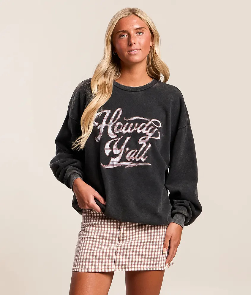 Howdy Y'all Oversized Pullover | Buckle