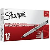 Sharpie Permanent Markers, Ultra Fine Point, Black, 12-Count | Amazon (US)