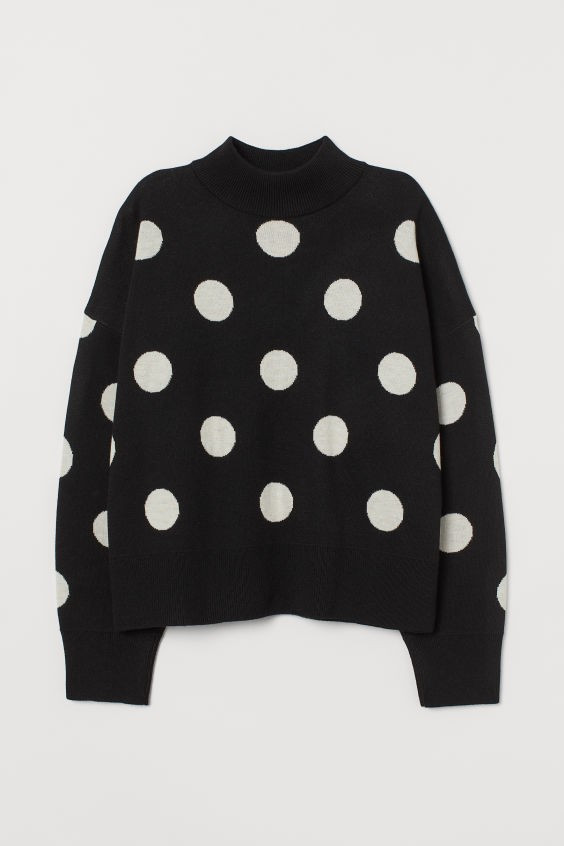 Knit Mock-turtleneck Sweater | H&M (US + CA)