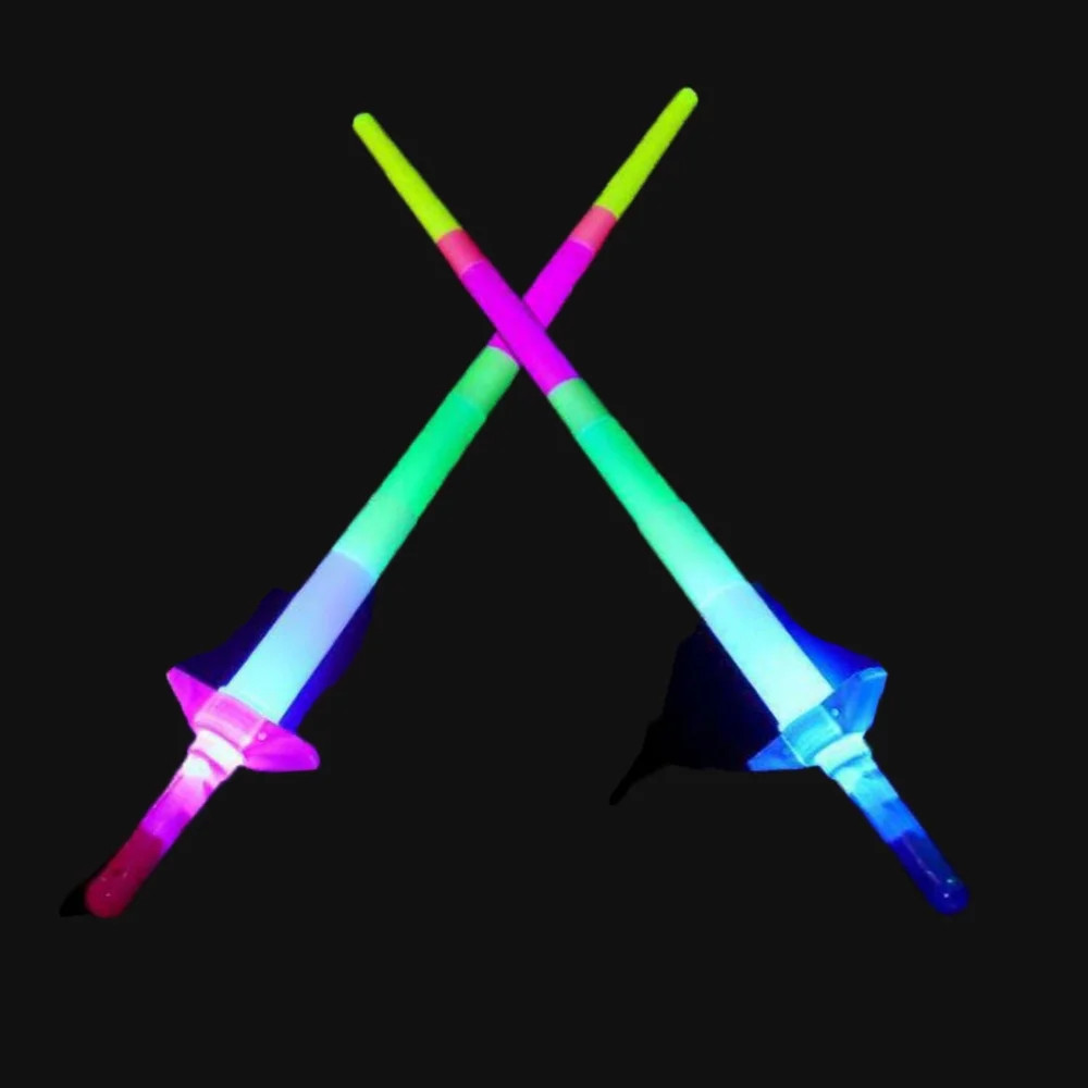 Glow Sticks,2Packs Toys Swords for Kids LED Sticks Glow Batons with Flashing Effect,Glow in The D... | Walmart (US)
