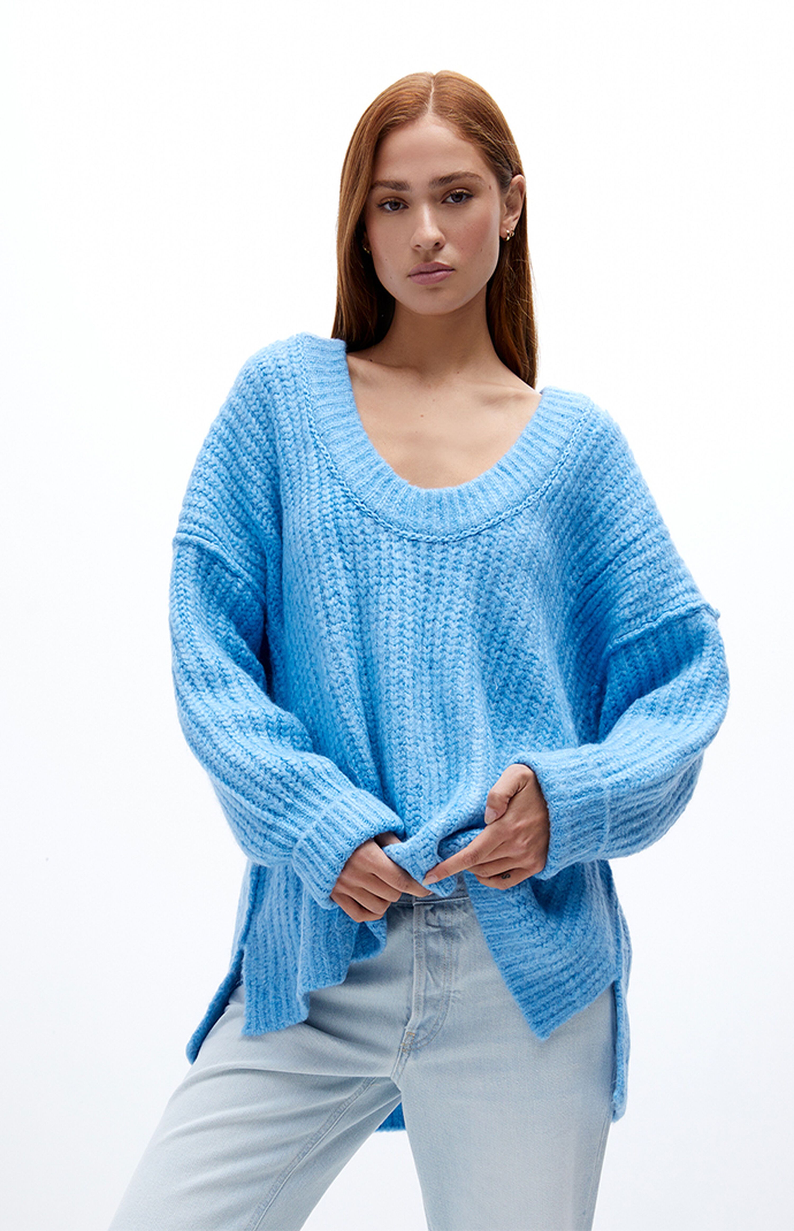 Free People Blue Bell V Neck Sweater | PacSun | PacSun