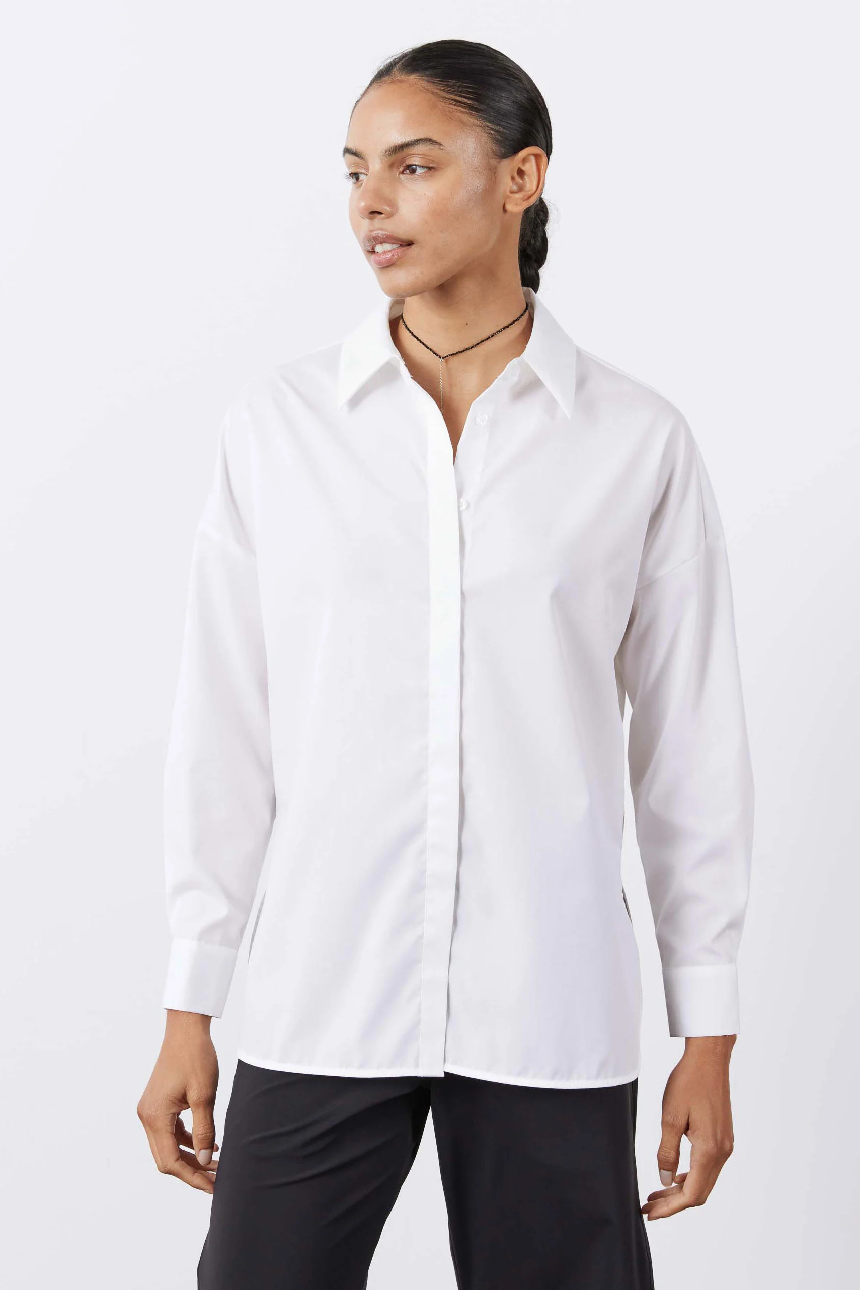 Non-Iron Refine Oversized Tunic | Ruti