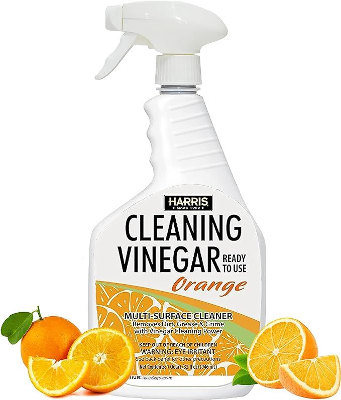 HARRIS Cleaning Vinegar, Orange, 32 Fl Oz Ready to Use, All Purpose Household Surface Cleaner | Amazon (US)