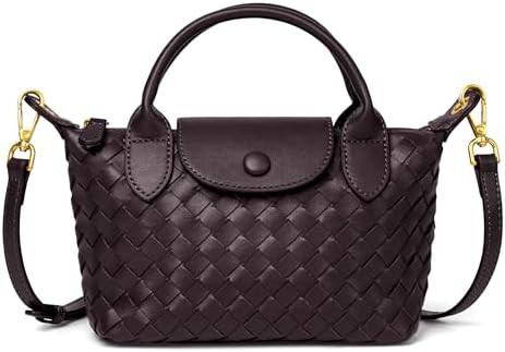 Joryin Hand Woven Purses for Women, Mini Crossbody Bag Dumpling Bag. Top Handle Bag Small Purse B... | Amazon (US)