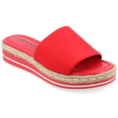 Journee Women's Rosey Medium and Wide Width Espadrille Sandals | Target