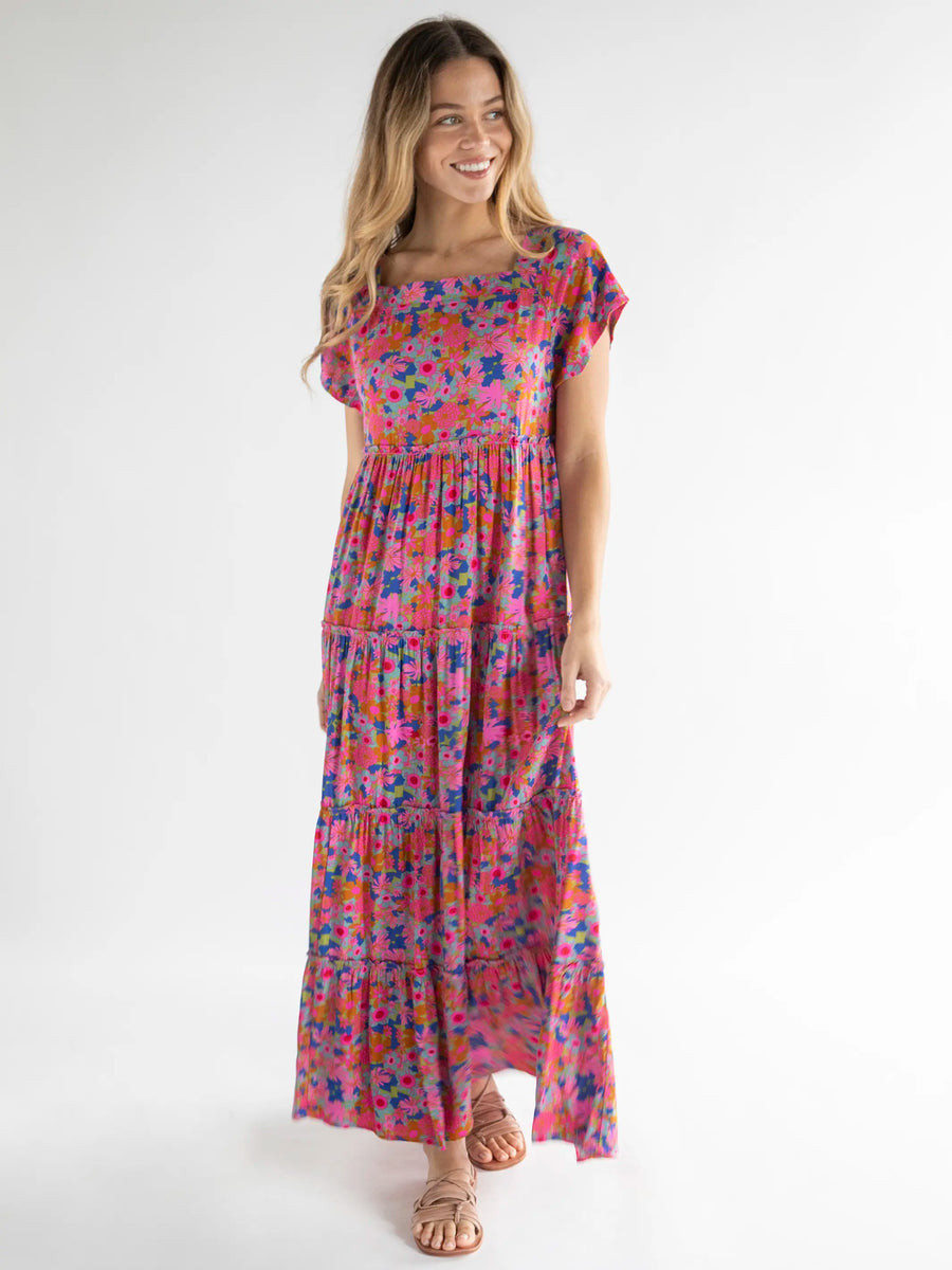 Berkley Maxi Dress - Rust Orchid Pink | Natural Life