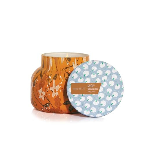 Capri Blue Pattern Play Signature Holiday Candle - Luxury Holiday Scented Candle for Home- Long Lasting Soy Wax Blend - Comes in Decorative Glass Jar (Pumpkin Dulce, 19 oz) | Amazon (US)