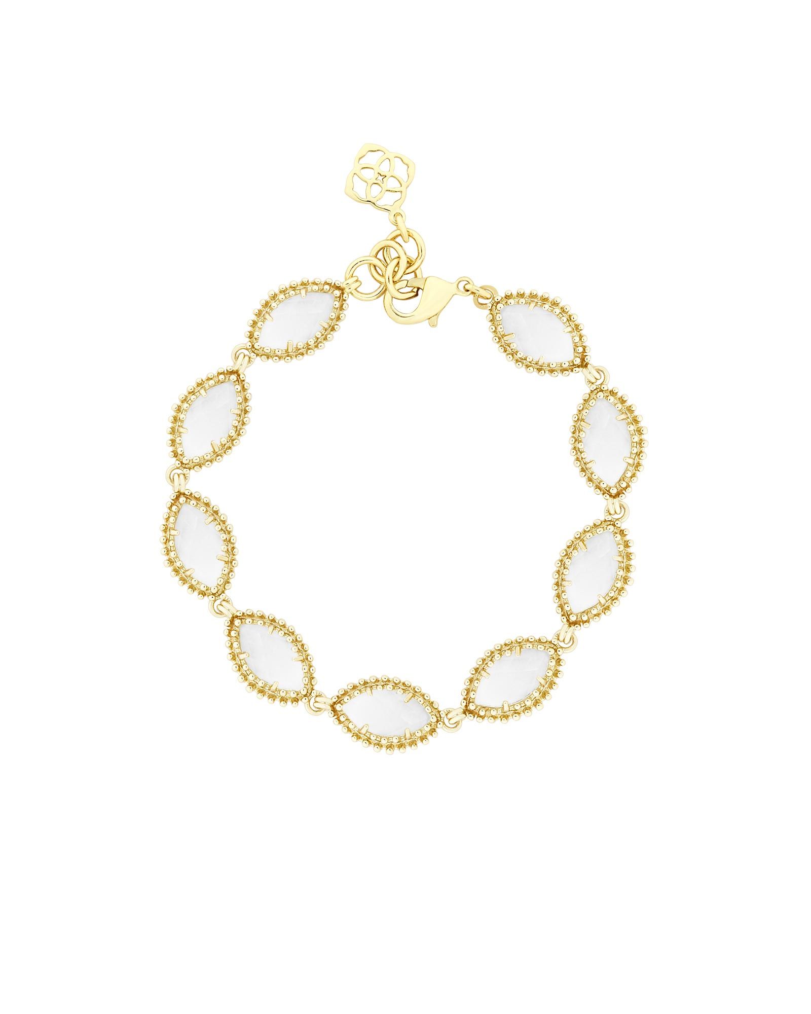 Jana Gold Bracelet in Clear Crystal | Kendra Scott
