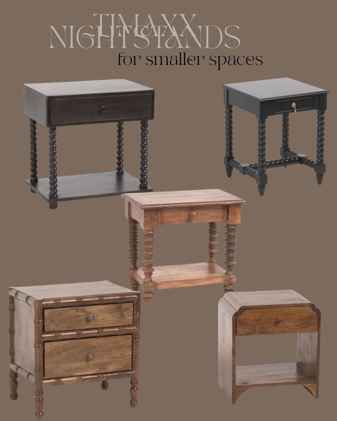 Nightstands from Tjmaxx for smaller spaces 

Nightstands, bedroom, Tjmaxx 

#LTKHome