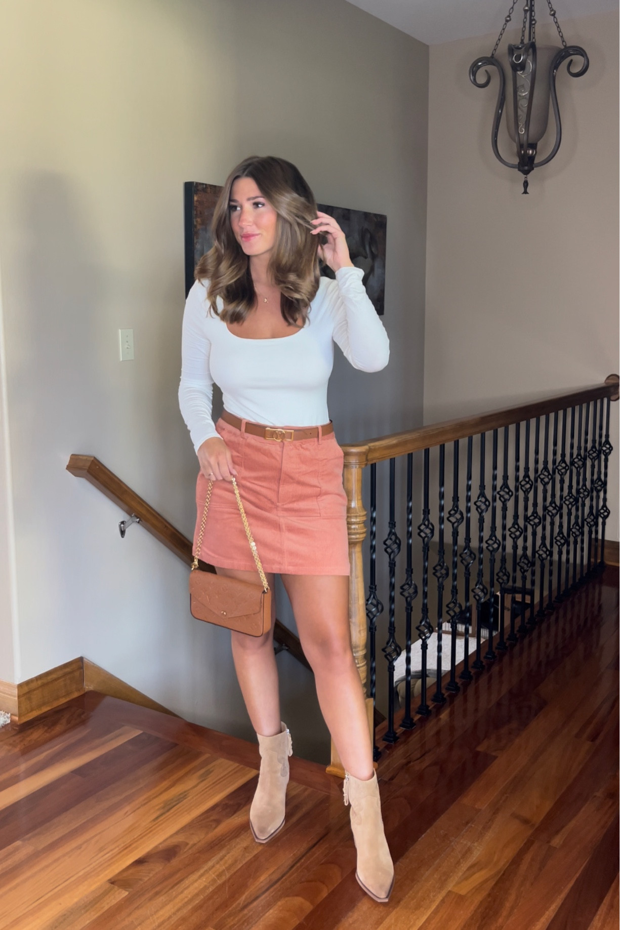Styling: corduroy skirt 🥰

- 
fall skirt / corduroy / fall outfit inspiration / fall weather outfit ideas / fall boots / fall booties / bodysuit / #fallfashion #rdbabe #fallootd #falloutfits 

#LTKstyletip #LTKfindsunder50 #LTKsalealert