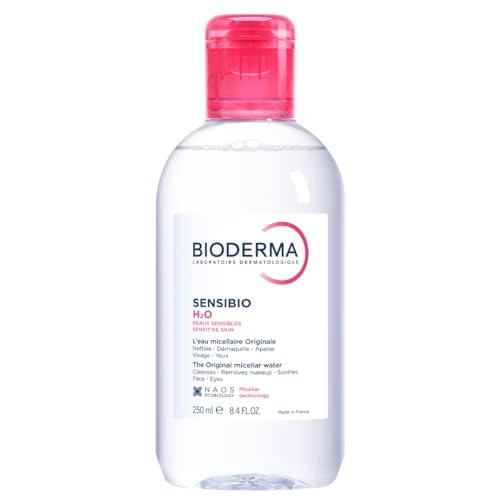 Bioderma Sensibio H2O Micellar Water, Makeup Remover Cleanser, Gentle for Skin, Fragrance-Free & Alcohol-Free, Gentle Face Cleanser for Sensitive Skin, 8.4 Fl Oz | Amazon (US)