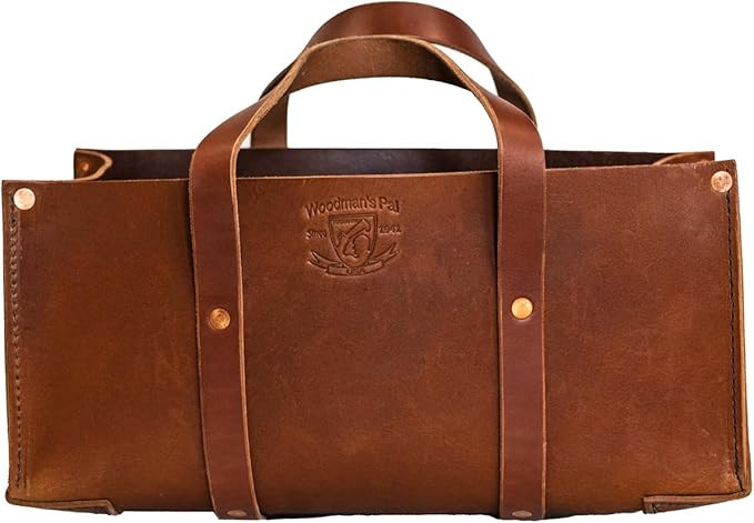 Woodman's Pal Buffalo Leather Tote Tool Bag For Hand Tools, Gardening, Outdoorsmen, Heavy Duty Pr... | Amazon (US)