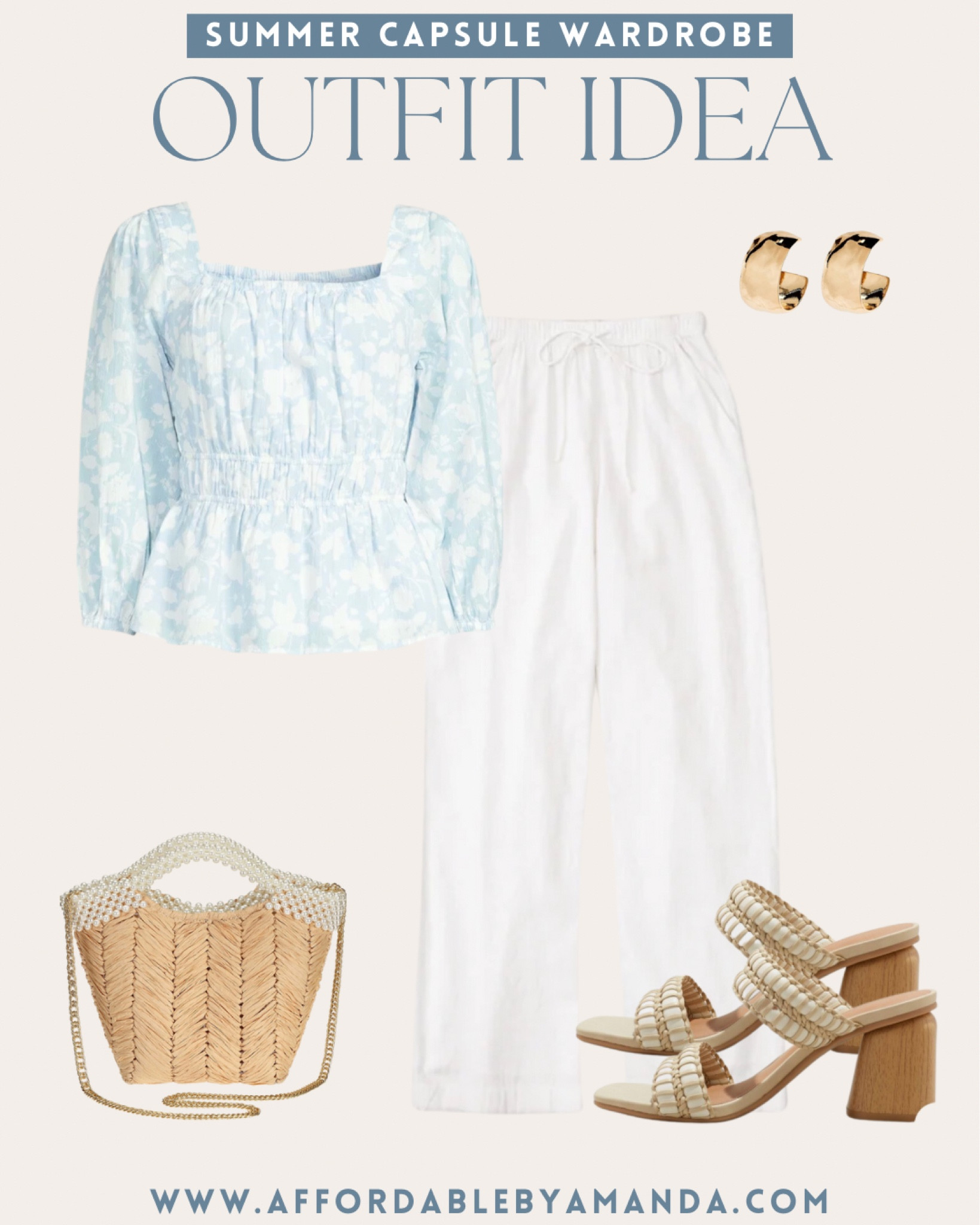 Easy summer outfit idea with linen pants and a blue peplum top 

#LTKSeasonal #LTKstyletip #LTKFind