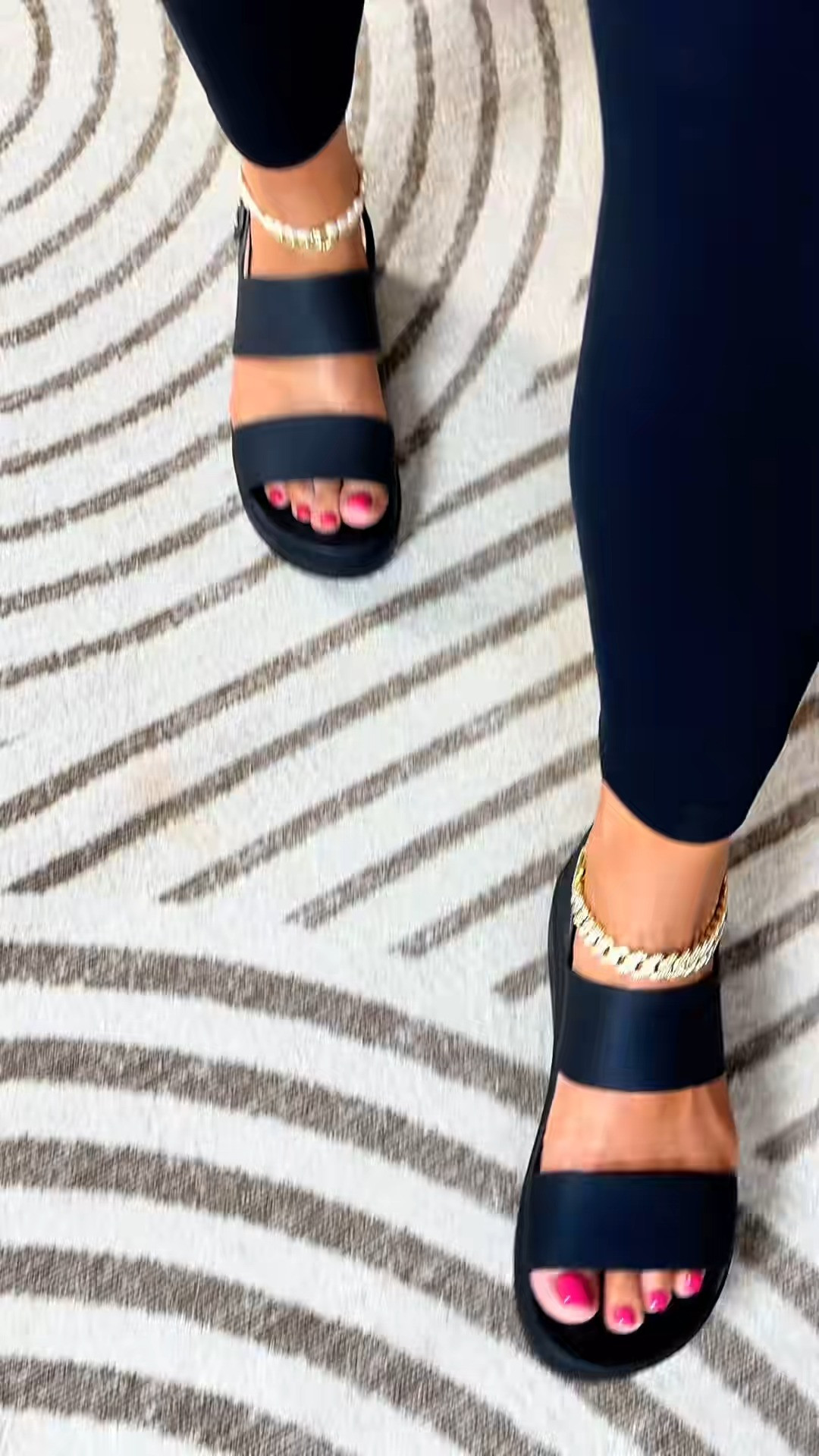 Crocs Brooklyn platform sandals are perfect for the workplace but also so cute for everyday casual wear 🖤 #crocs #crocssandals #crocsbrooklyn #crocsbrooklynsandal #crocsbrooklynwedge #ad 

 #LTKootd #LTKWorkwear #LTKTravel