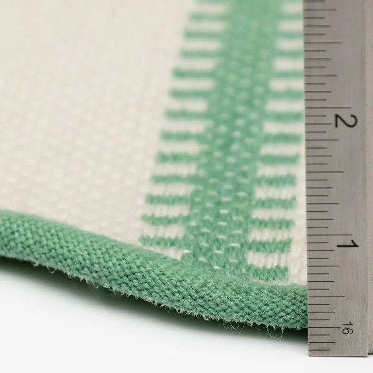 Mainstays by Becky G. & Alejandra Polyester Scallop Layering Rug, Green Stripe, 24" x 36" | Walmart (US)