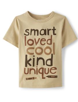 Unisex Baby And Toddler Unique Graphic Tee - tan canvas | The Children's Place