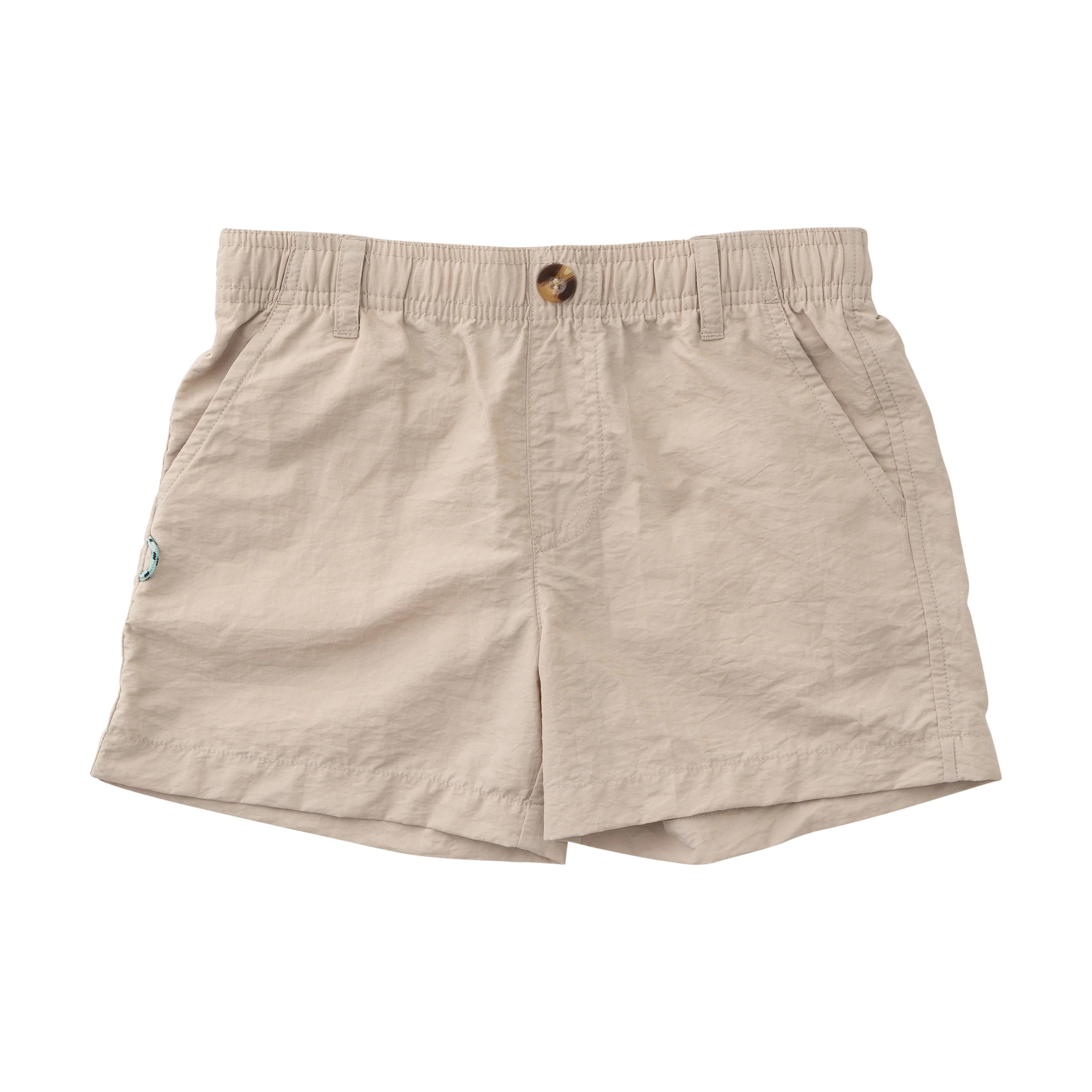 Boy's Outrigger Performance Short in Classic Ancient Scroll Khaki | PRODOH