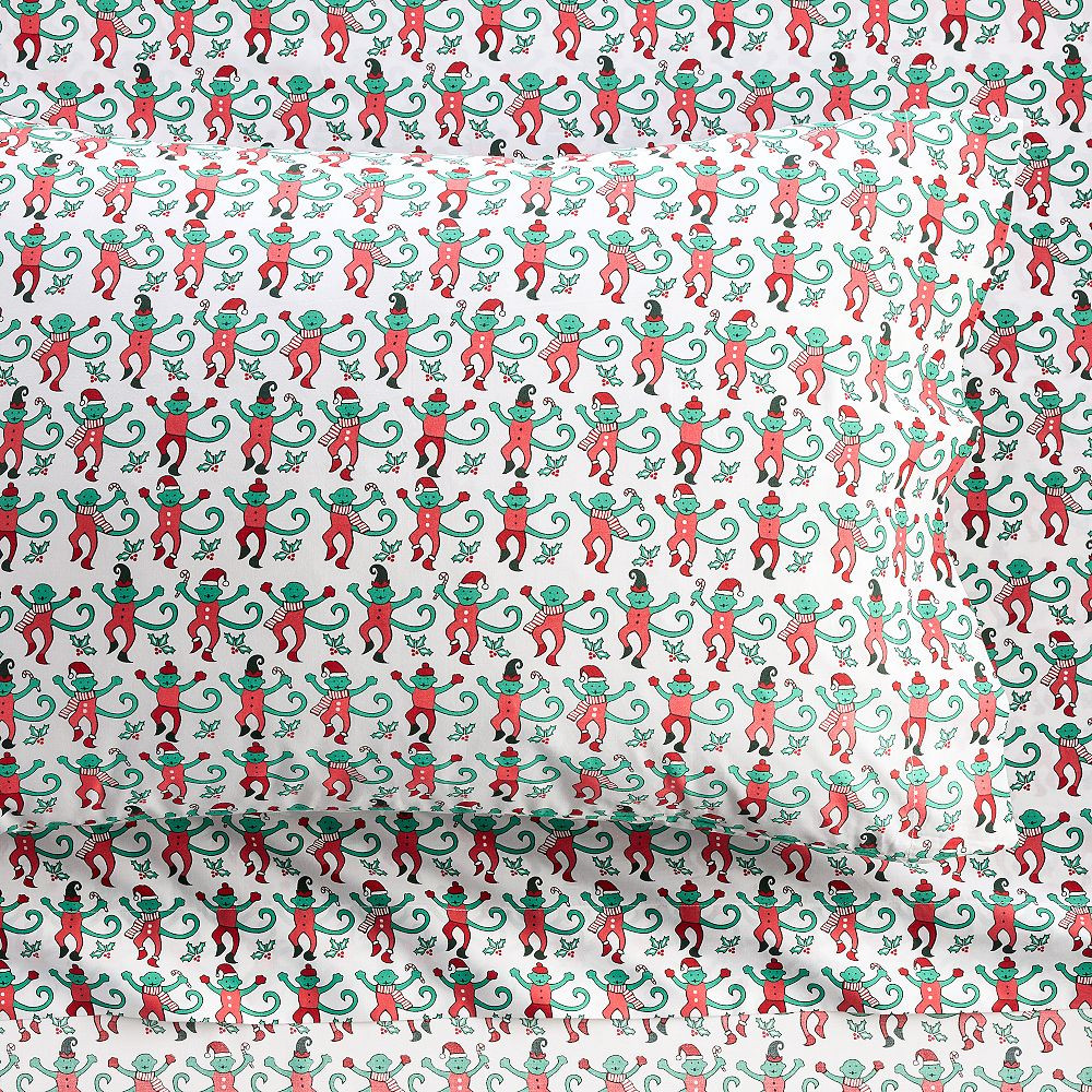 Roller Rabbit Monkeymas Sheet Set | Pottery Barn Teen