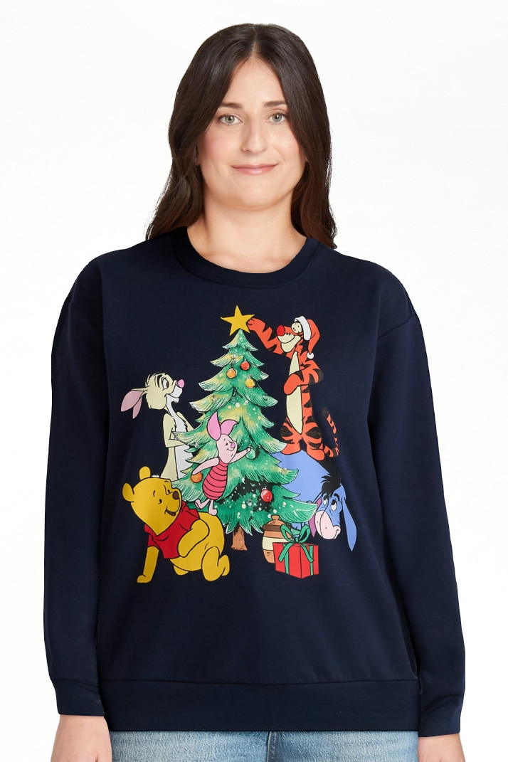 Disney Women’s Winnie The Pooh Holiday Light-Up Sweatshirt, Sizes XXS-2XL | Walmart (US)