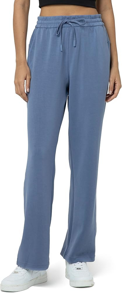 Colorfulkoala Women's High Waisted Ultra Soft Drawstring Modal Sweatpants Wide Leg Casual Lounge ... | Amazon (US)