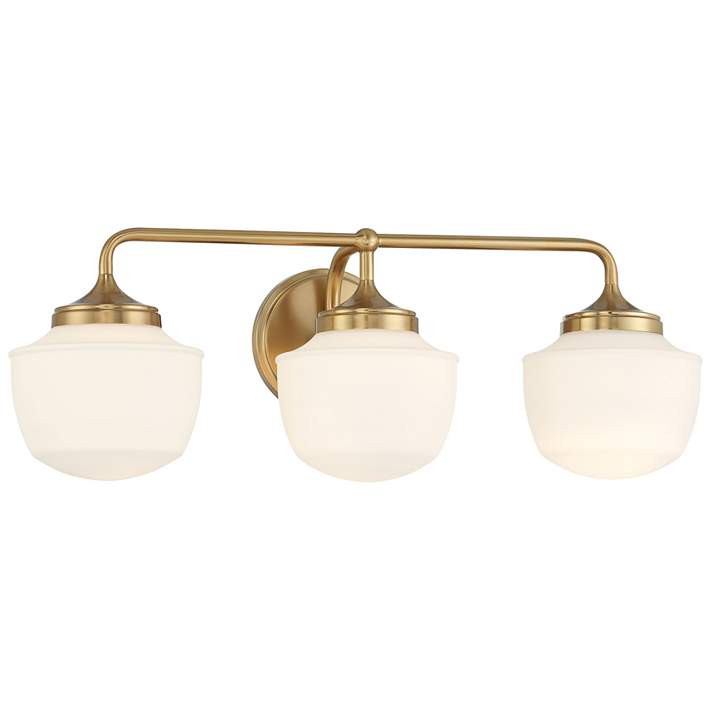 Minka-Lavery Cornwell 3-Light Aged Brass Bath Vanity | Lamps Plus