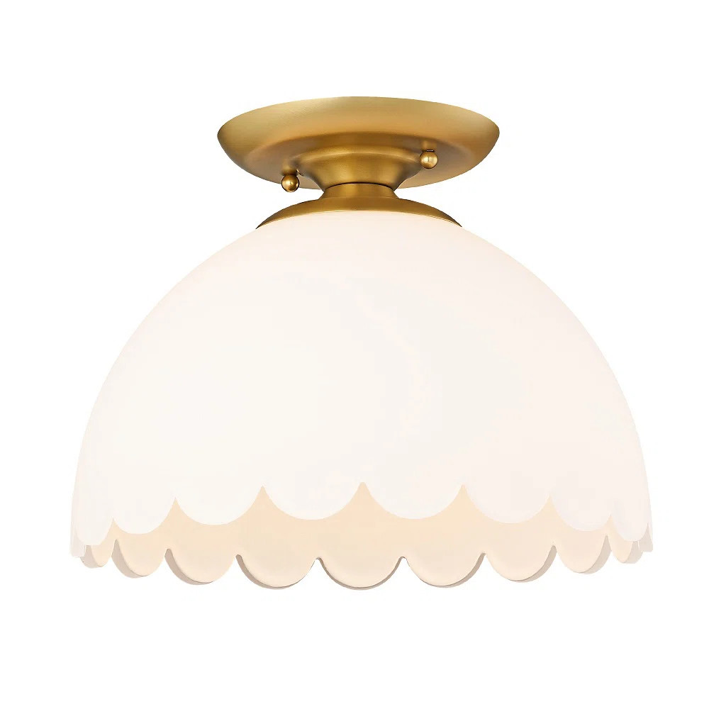 Filomela Glass Semi Flush Mount | Wayfair North America