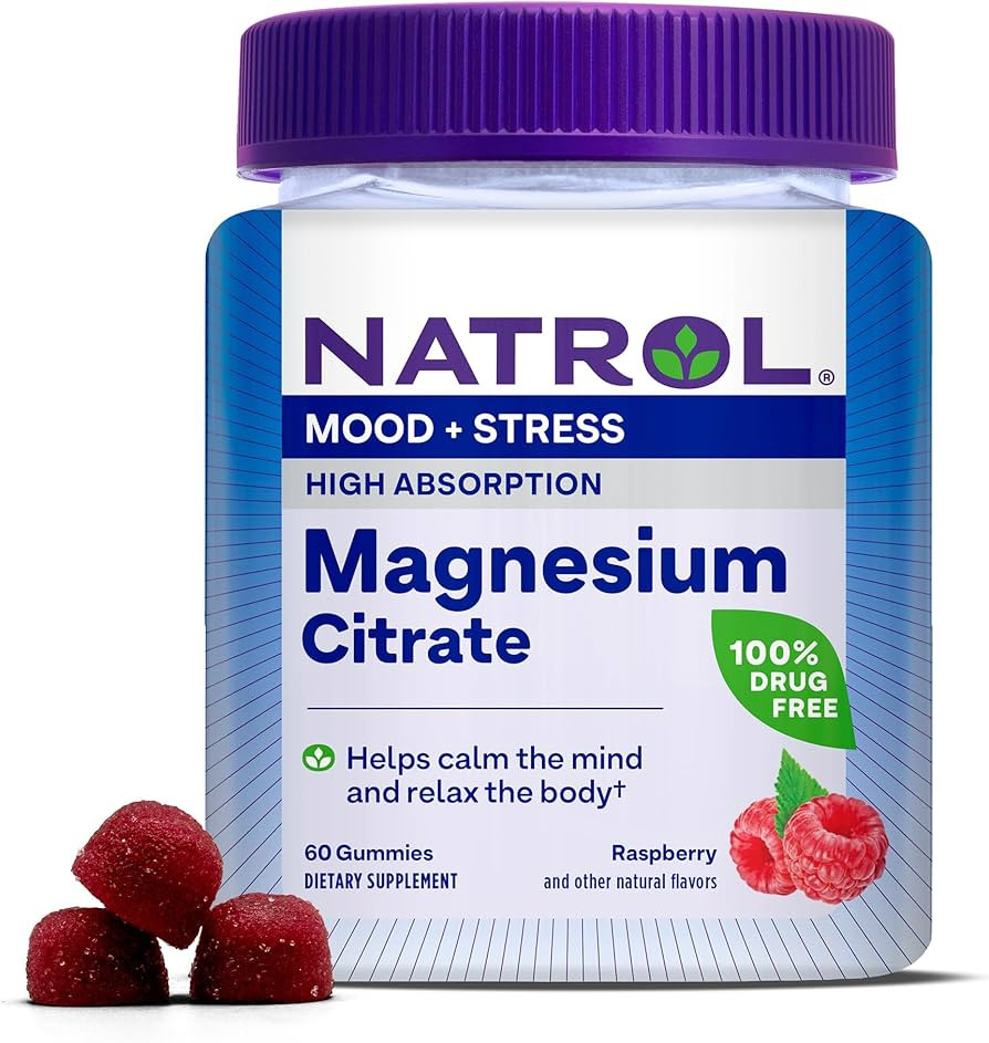 Natrol Magnesium Citrate, High Absorption Magnesium Supplement for Mood and Stress, Helps Calm Th... | Amazon (US)