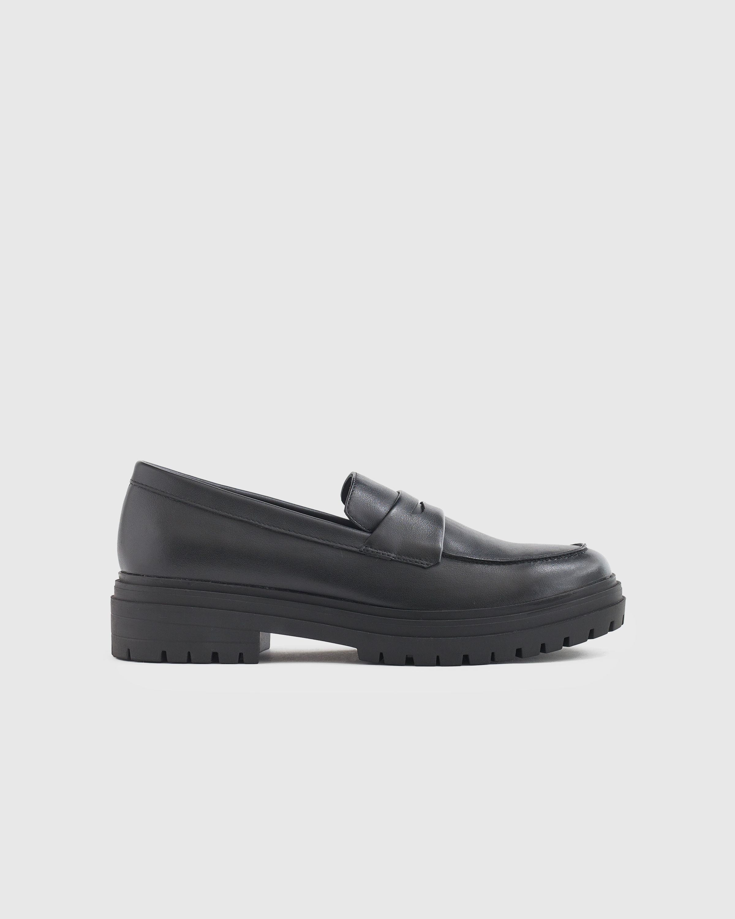 Italian Leather Lug Sole Loafer | Quince