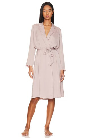 Washed Satin Notch Collar Robe
                    
                    Barefoot Dreams | Revolve Clothing (Global)