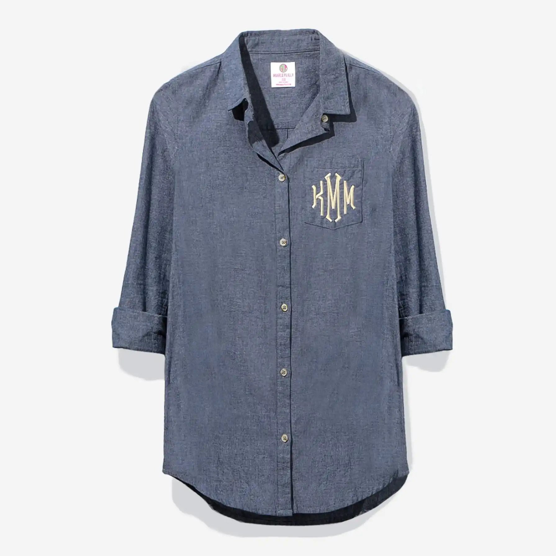 Monogrammed Button Down Tunic | Marleylilly