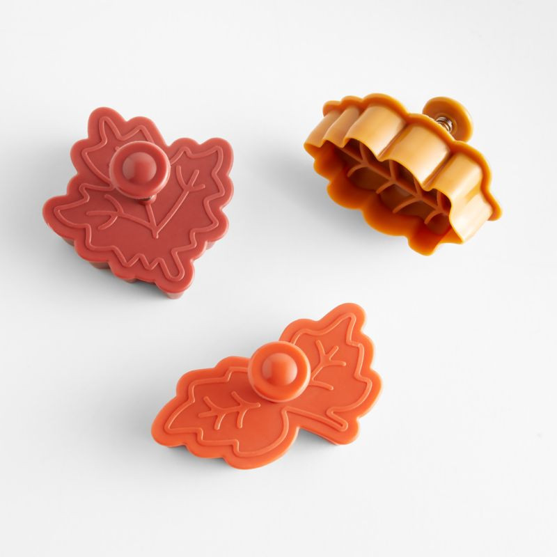 Fall Leaf Pie Crust Cutters, Set of 3 | Crate & Barrel | Crate & Barrel