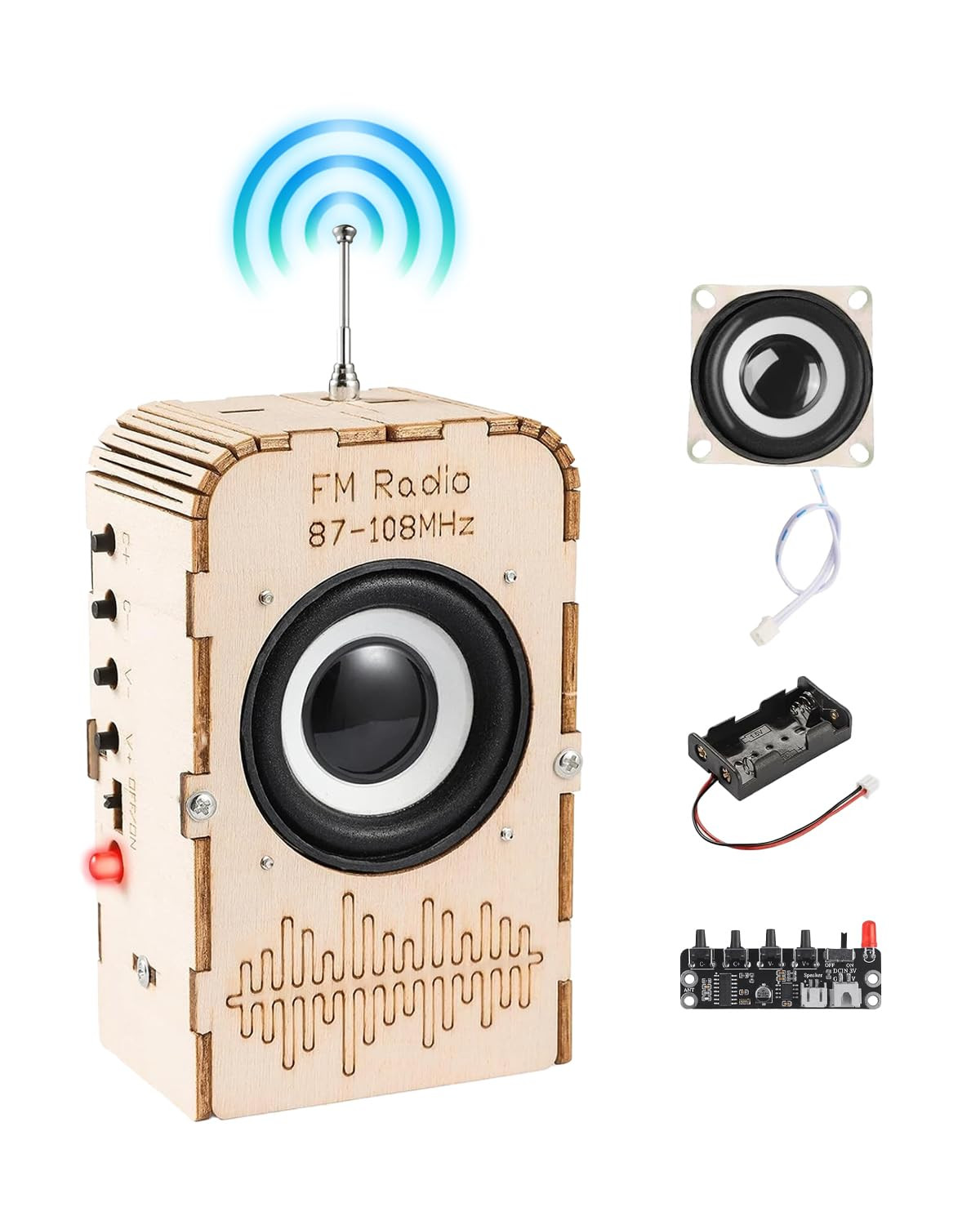 Science Kits for Kids Age 8-12 12-14, STEM Toys DIY Radio Kit Engineering Electronics Project Bui... | Amazon (US)