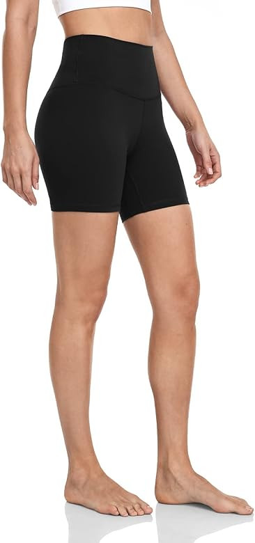 HeyNuts Hawthorn Athletic Women's High Waist Yoga Shorts Biker Shorts 6''/ 8''/ 10'' | Amazon (US)