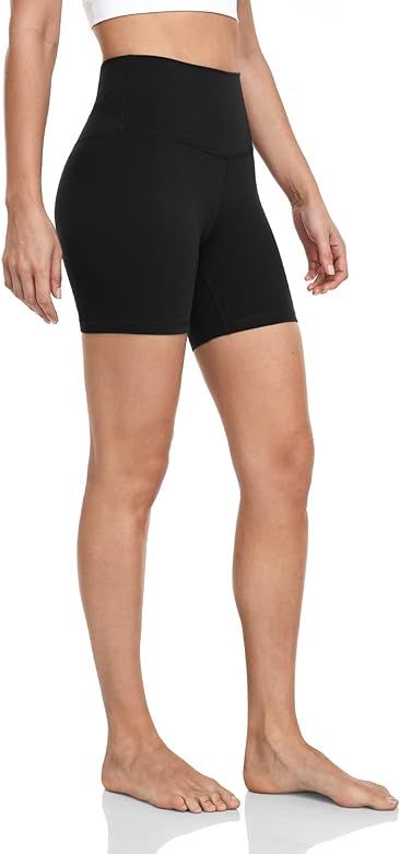 HeyNuts Hawthorn Athletic Women's High Waist Yoga Shorts Biker Shorts 6''/ 8''/ 10'' | Amazon (US)