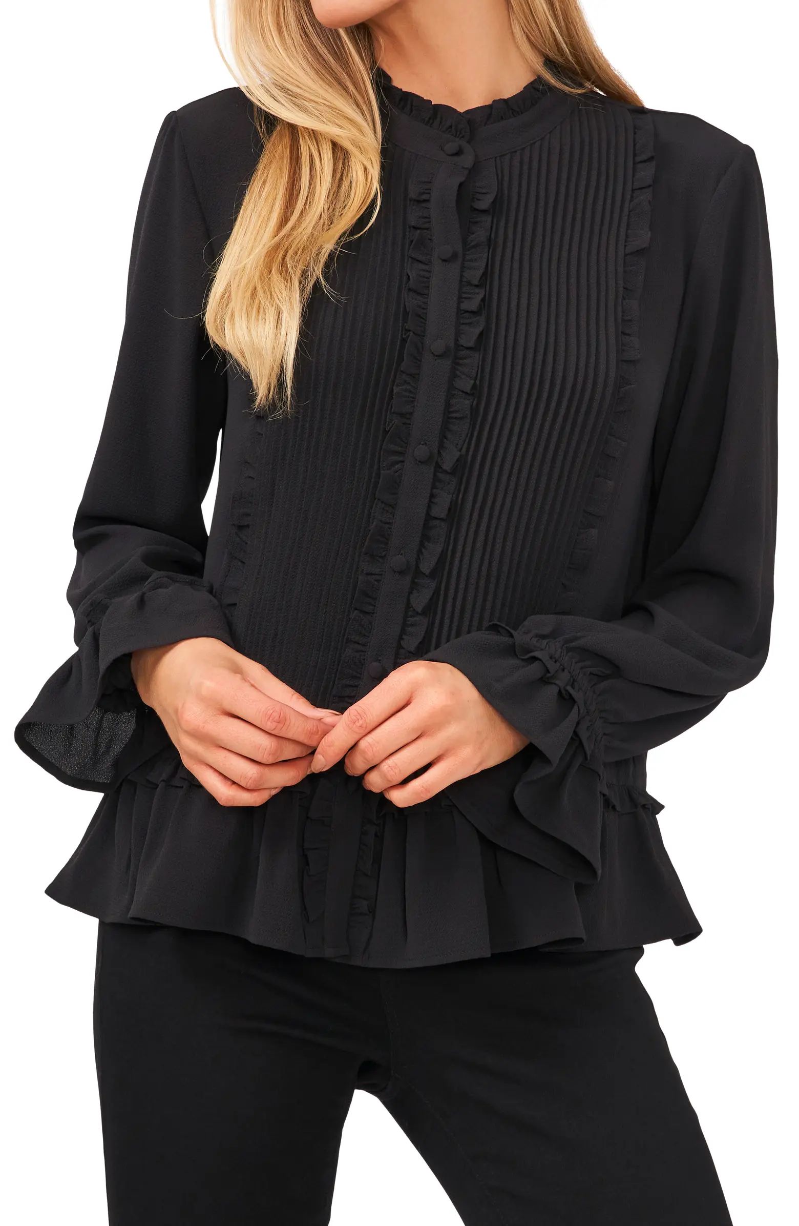 Pleated Ruffle Blouse | Nordstrom