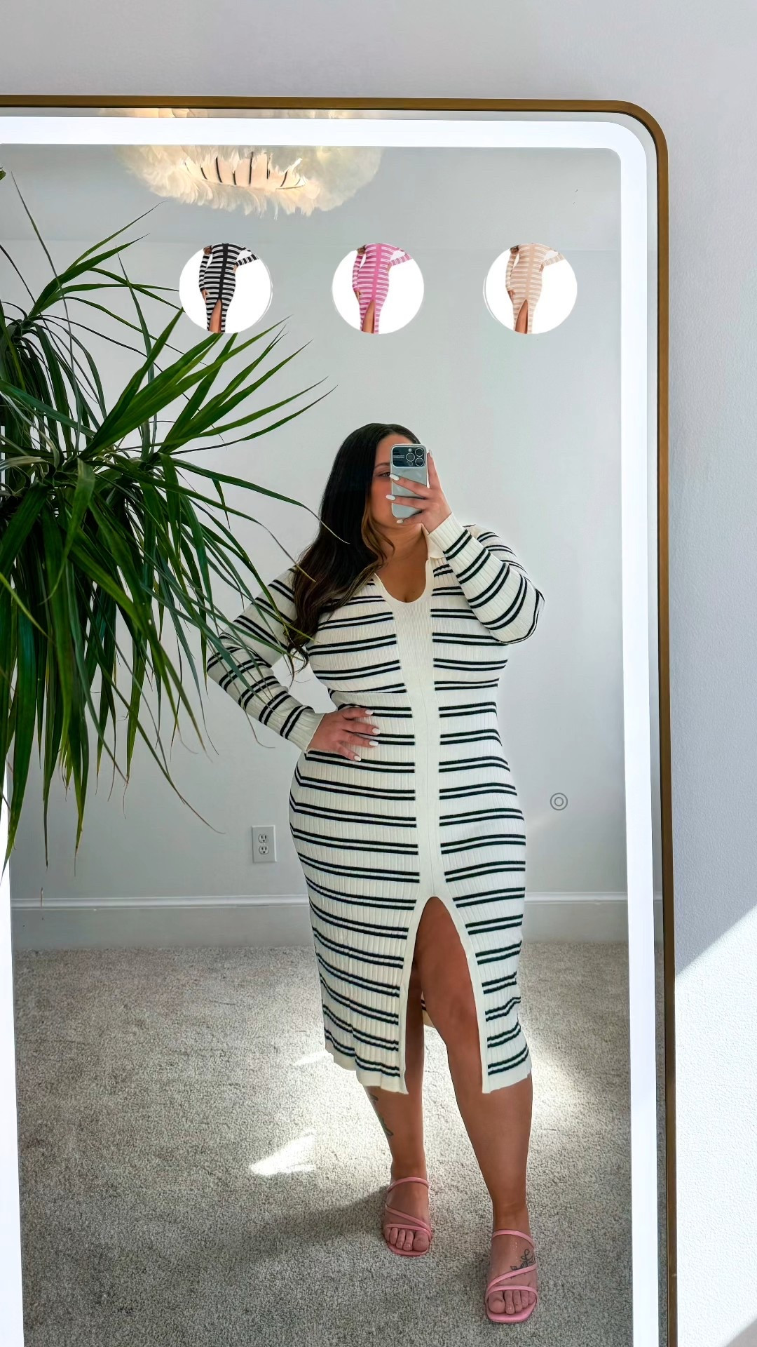 HIGH SELL OUT RISK! 

5’2” / size 14-16 / 38J 
Wearing a size XL 

Stretchy light knit 

#LTKMidsize #LTKFindsUnder50 #LTKStyleTip