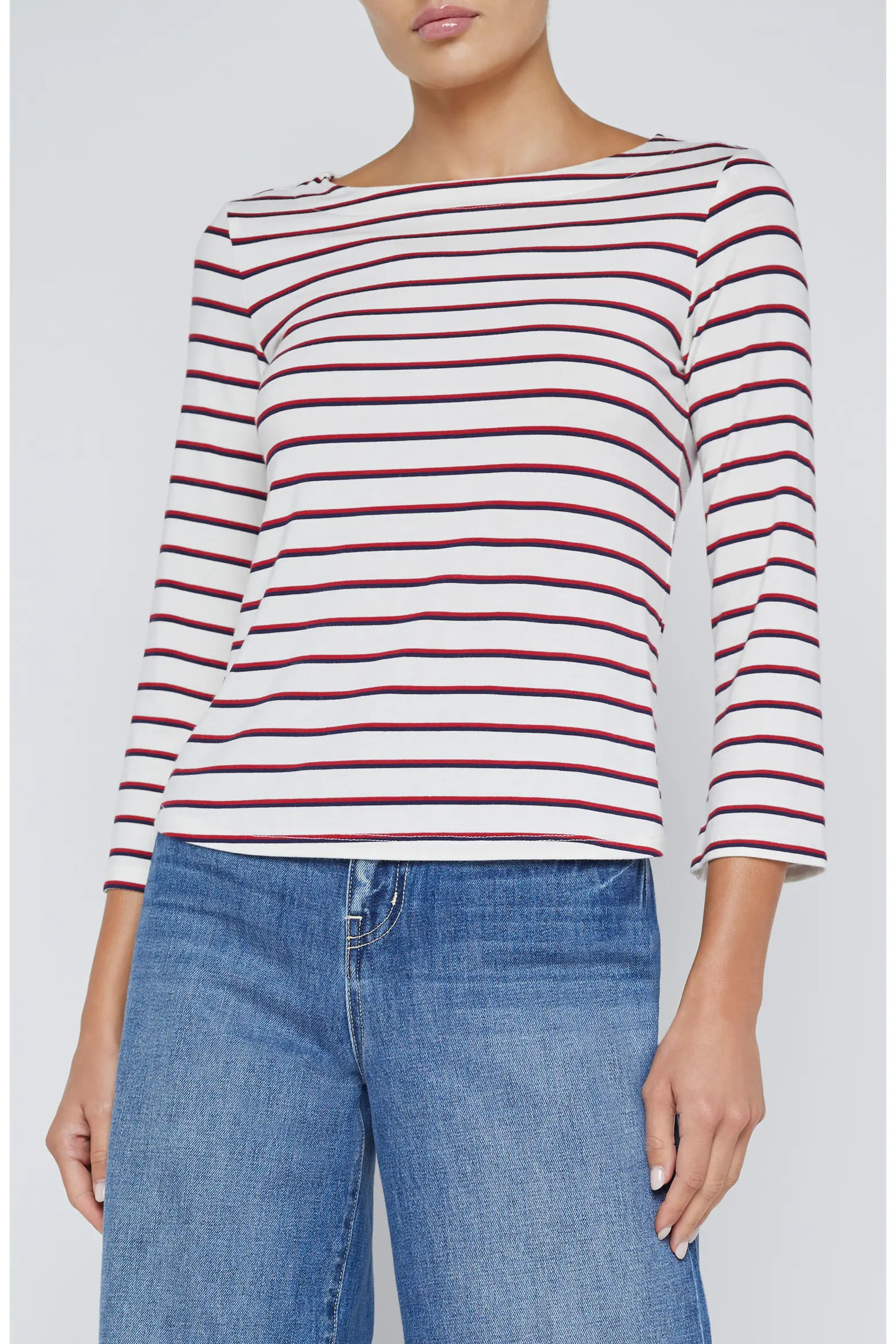 L'AGENCE Lucille Stripe Boat Neck Top (Women) | Nordstromrack | Nordstrom Rack