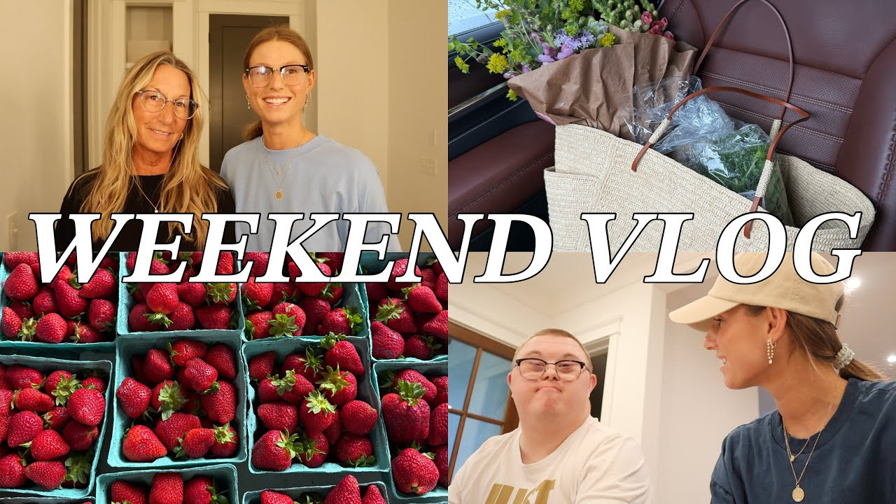 Weekend Vlog: Farmers Market, Family comes to visit, Q&A with Danny, Date night! Full video on my YT 🩵 

 #LTKActive #LTKHome #LTKStyleTip