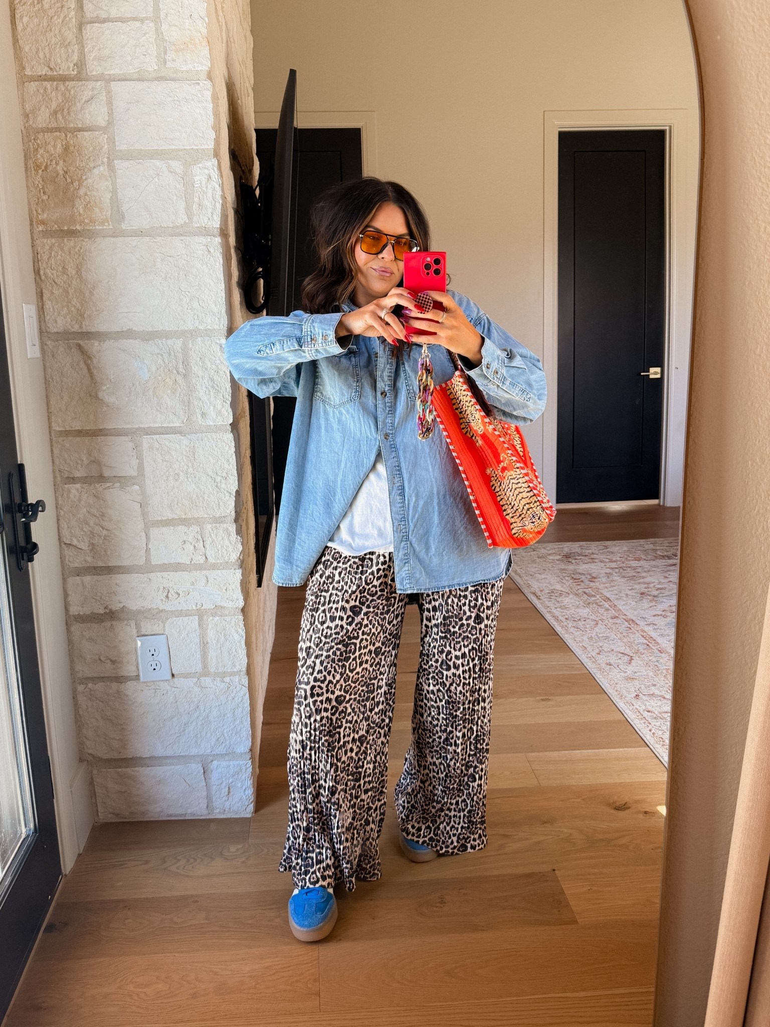 Cute leopard pants spring outfit!
Leopard pants: XL (use code: BWC10)
Tee: XXL
button up: XL
Adidas sambae: TTS


#LTKMidsize #LTKFestival