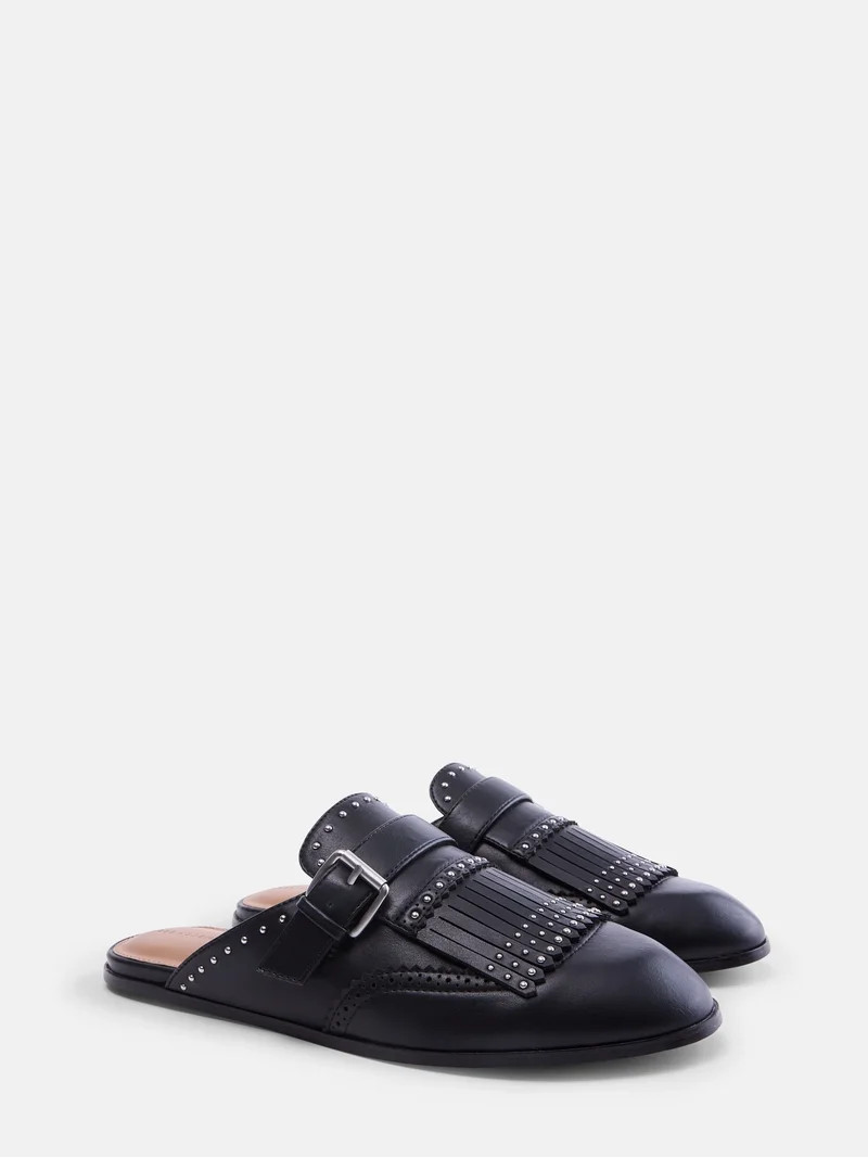 Free Assembly Women's Studded Loafer Mules | Walmart (US)