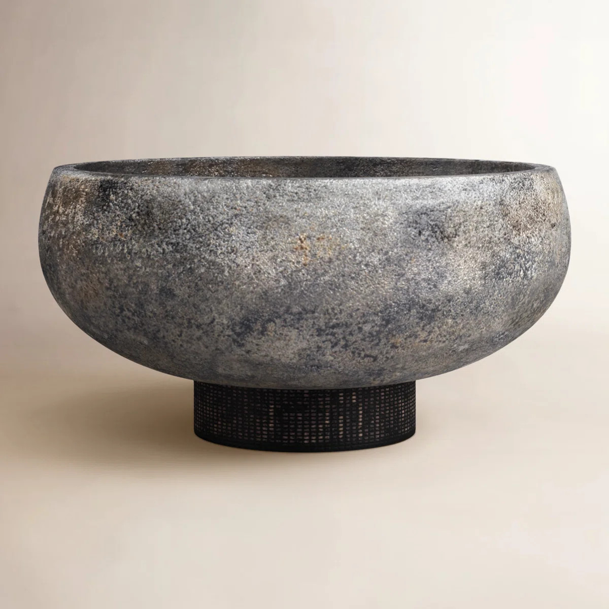 Veridian Textured Ceramic Decorative Bowl with Integrated Stand | Wayfair North America