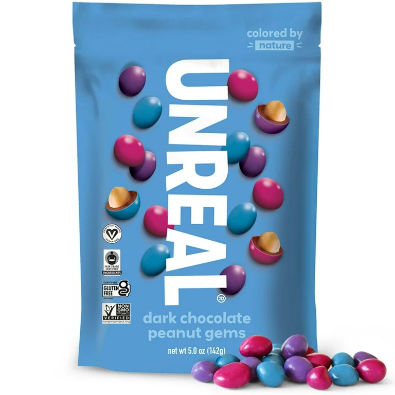 Unreal Dark Chocolate Covered Peanut Gems, 5 oz | Walmart (US)