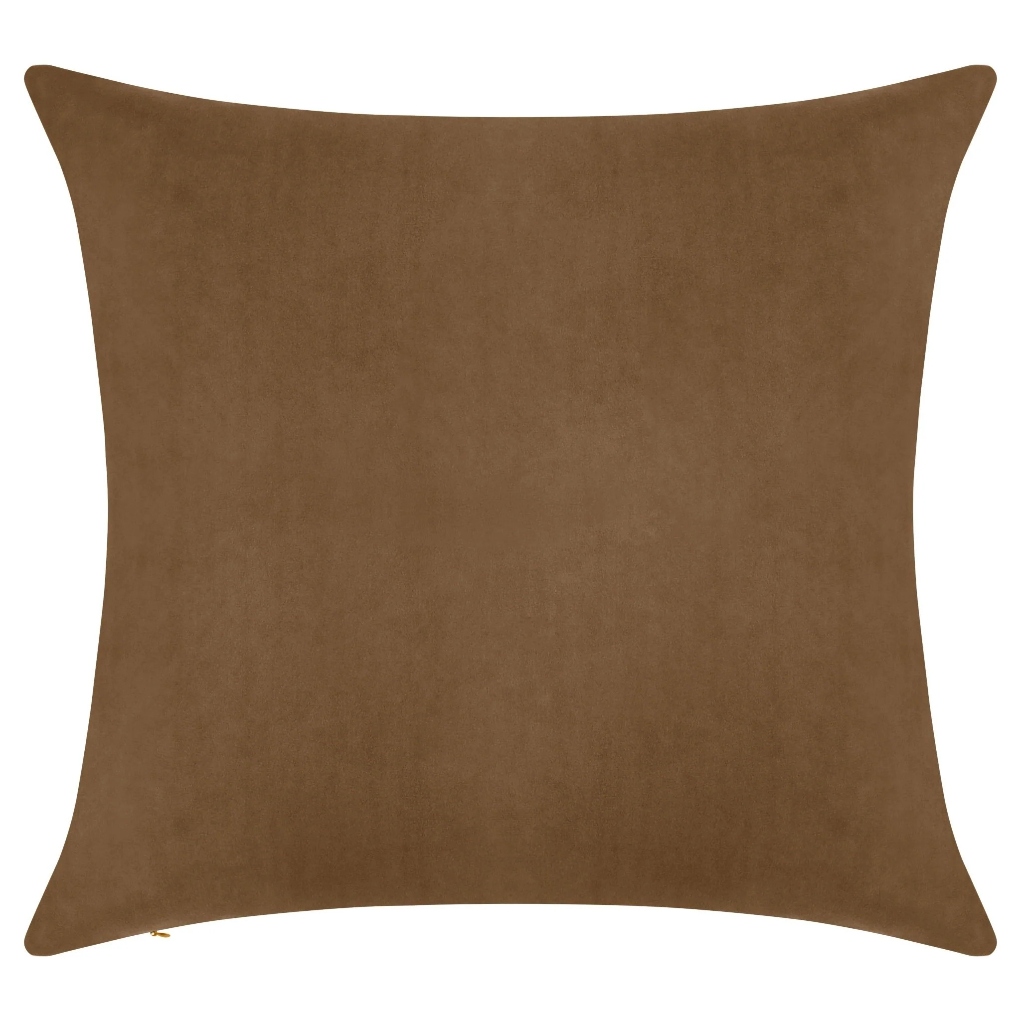 Everywhere Velvet Throw Pillow (Light Brown) | Delara 