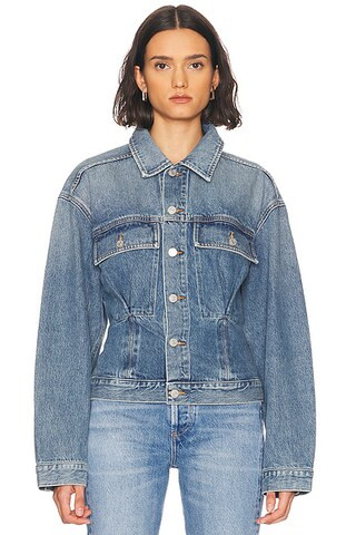 AGOLDE Zyla Cinch Jacket in Cascade | FWRD | FWRD 