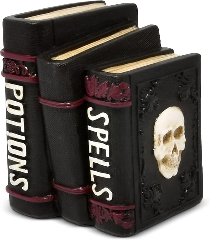 Gift Boutique Witch and Wizard Spell Book Tabletop Halloween Decoration Spooky Resin Faux Stack o... | Amazon (US)