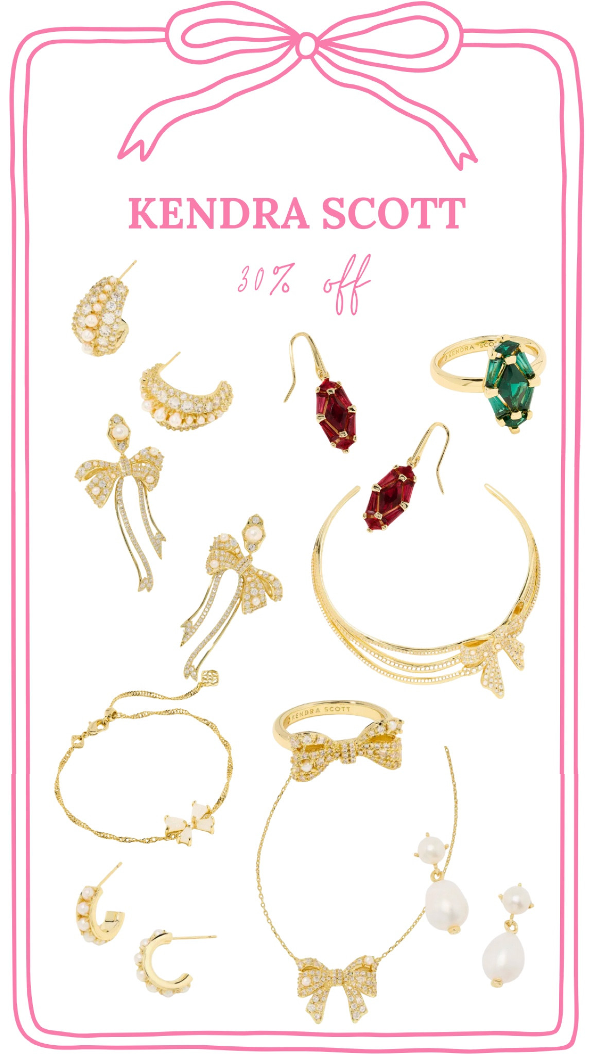 Kendra Scott holiday pieces and gifts 30% off! 

#LTKCyberWeek #LTKHoliday #LTKGiftGuide