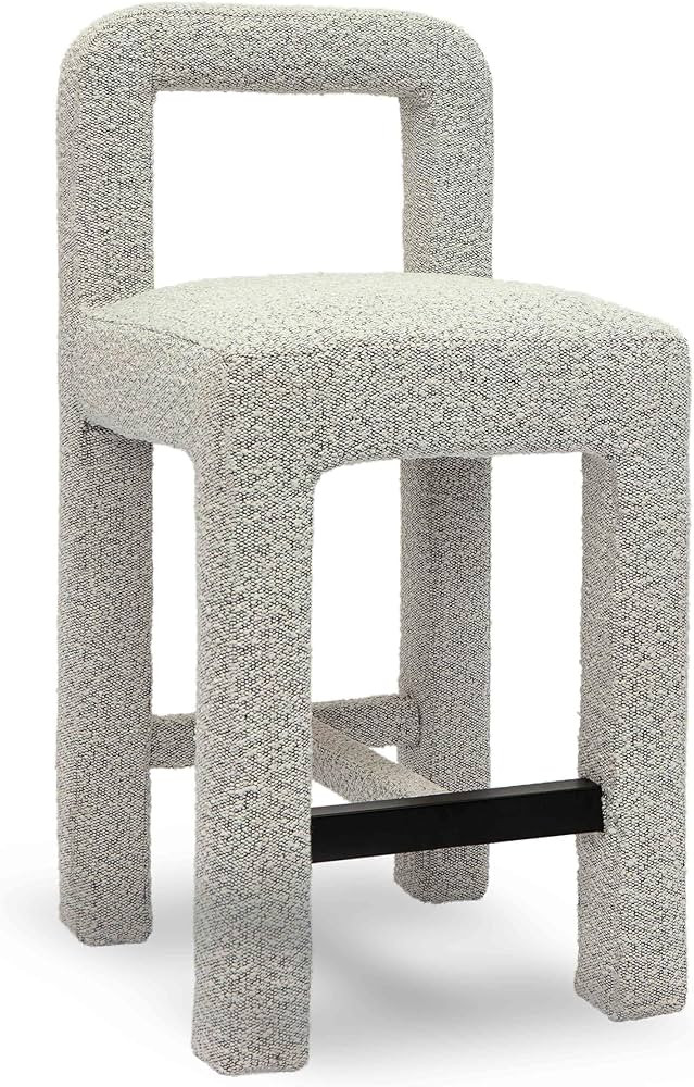 Tov Furniture Hazel Grey Boucle Counter Stool | Amazon (US)