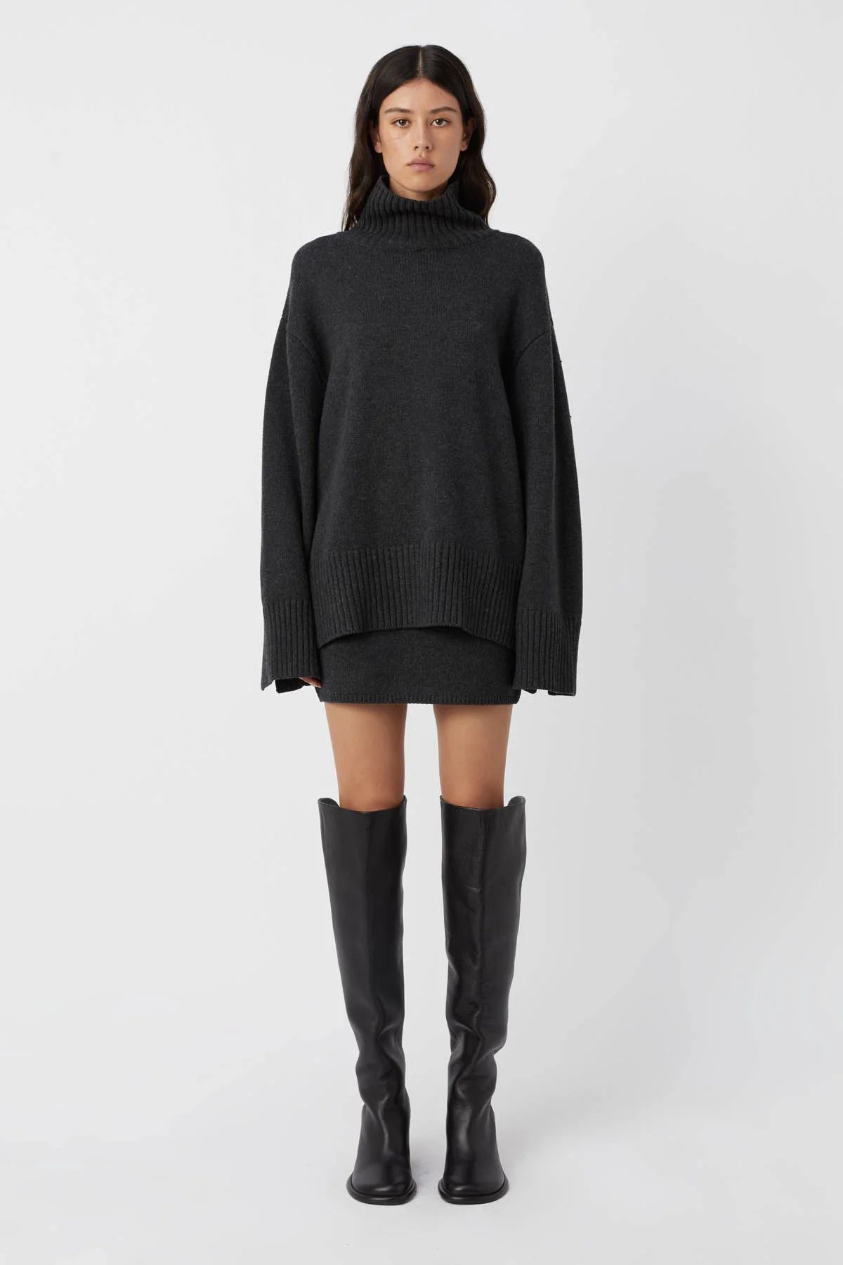 The Romeo Funnel Neck knit is the epitome of cozy-chic, offering an oversized fit that effortless... | Camilla and Marc