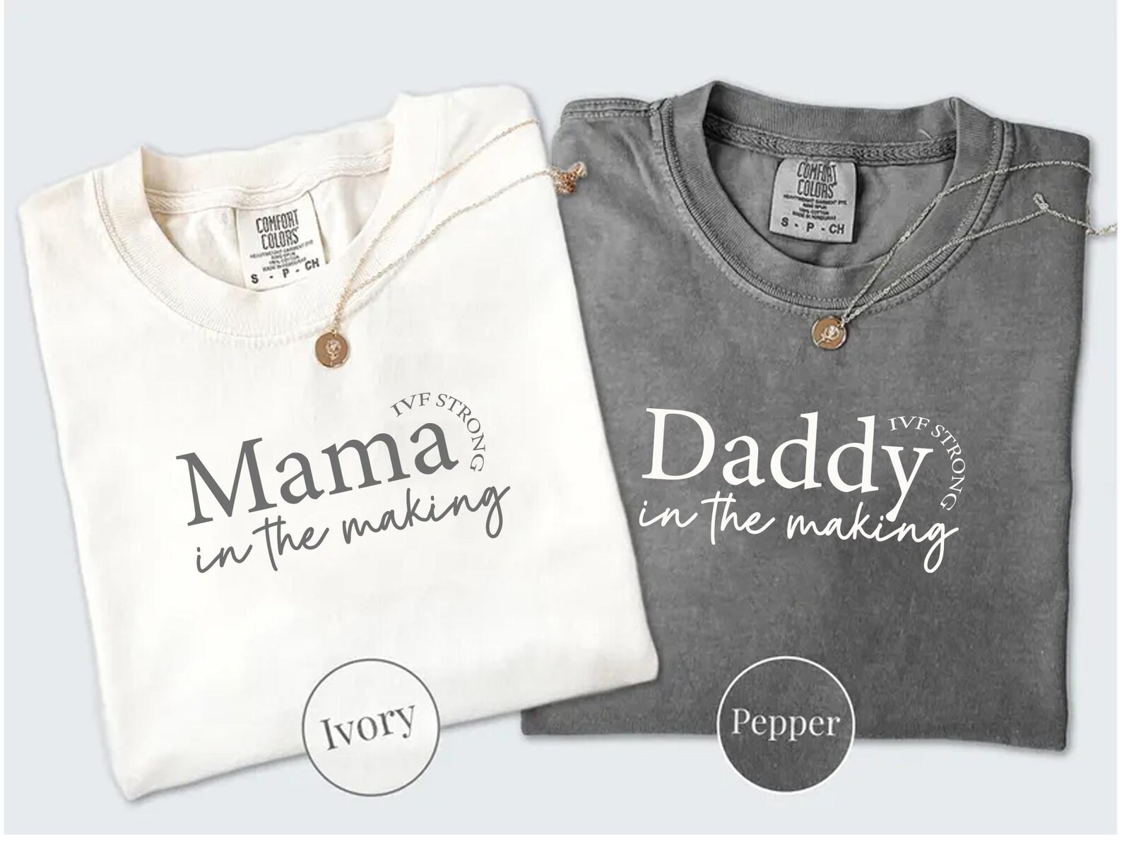 Comfort Colors® Couples IVF Transfer Day Shirts,Mama In the Making Shirt, IVF Strong Matching In... | Etsy (Global)